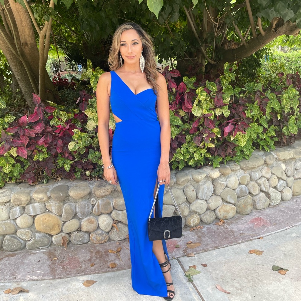 Blue Slit Gown